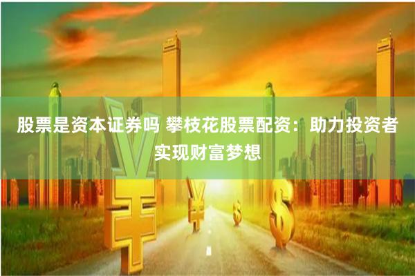 股票是资本证券吗 攀枝花股票配资：助力投资者实现财富梦想